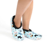 Sploshies - Women's Extra Large Velvet Dog  Foot Covering Slipper