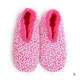Sploshies - Women's Small Velvet Leopard Pink Foot Covering Slipper