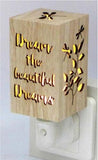 Beautiful Dreams Wood Night Light