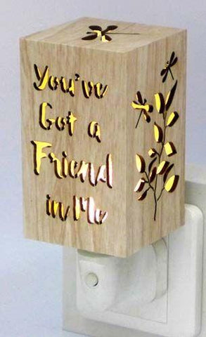 Friend In Me Wood Night Light