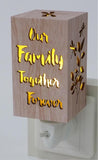 Family Wood Night Light