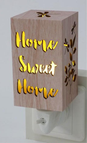 Home Sweet Home Wood Night Light