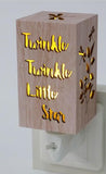 Twinkle Star Wood Night Light