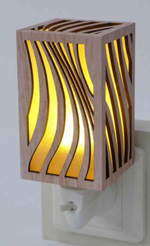 Waterfall Wood Night Light