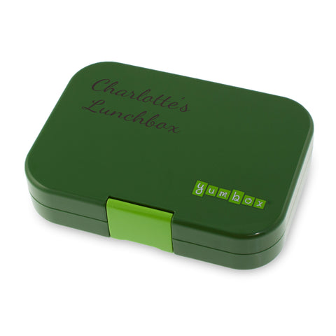 PERSONALISED LUNCHBOX - YUMBOX BENTO ORIGINAL BROOKLYN GREEN