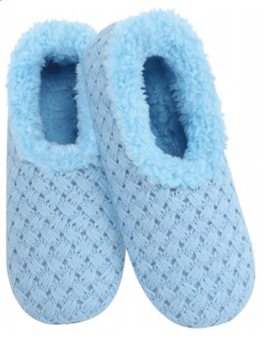 Slumbies - Women's Medium Keep Me In Stitches Blue Foot Covering