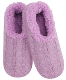 Slumbies - Women's Medium Keep Me In Stitches Lavender Foot Covering
