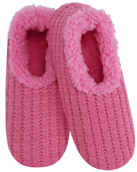 Slumbies - Women's Medium Keep Me In Stitches Pink Foot Covering