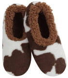 Slumbies - Women's Medium Moo Brown Foot Covering