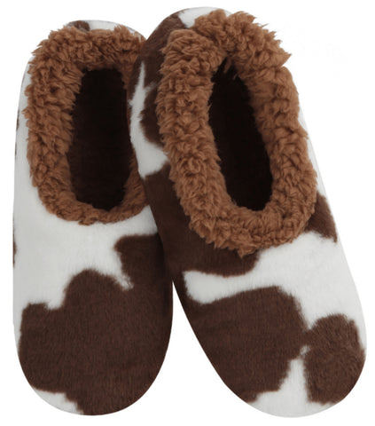 Slumbies - Women's Small Moo Brown Foot Covering