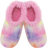 Slumbies - Women's Medium Pastel Swirl Dye Pink Foot Covering