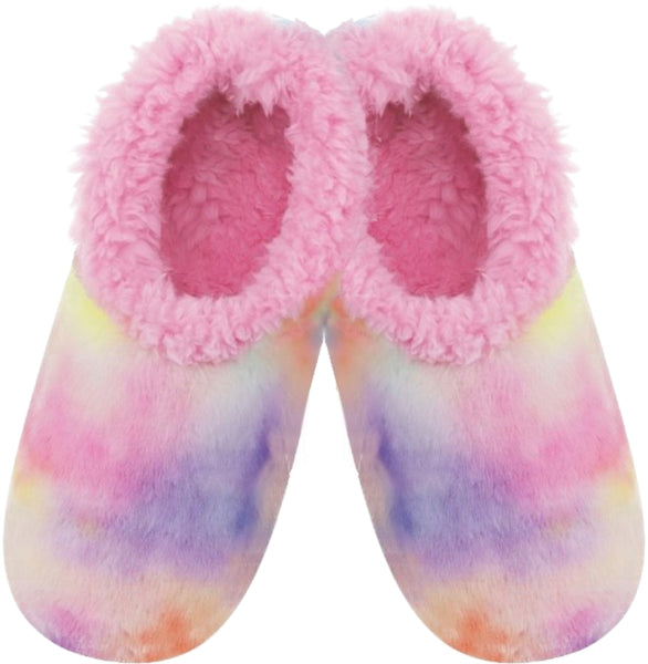 Slumbies - Women's Extra Large Pastel Swirl Dye Pink Foot Covering