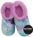 Slumbies - Women's Large Pastel Swirl Dye Purple Foot Covering