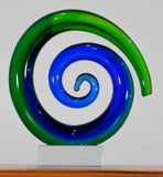 Koru Spiral Green Blue 20 cm