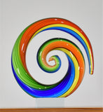 Personalised Koru Spiral Rainbow 17 cm