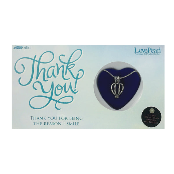 THANK YOU - LOVE PEARL NECKLACE & PENDANT GIFTSET