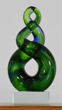 Personalised Koru Twist Green Blue 15 cm
