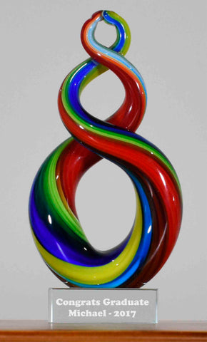 Personalised Koru Twist Rainbow 17 cm