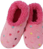 Slumbies - Women's Large Lotsa Dots Coral Pink Foot Covering