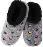Slumbies - Women's Large Lotsa Dots Graphite Gray Foot Covering