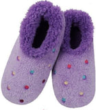 Slumbies - Women's Large Lotsa Dots Lavender Foot Covering