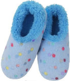 Slumbies - Women's Large Lotsa Dots Ocean Blue Foot Covering