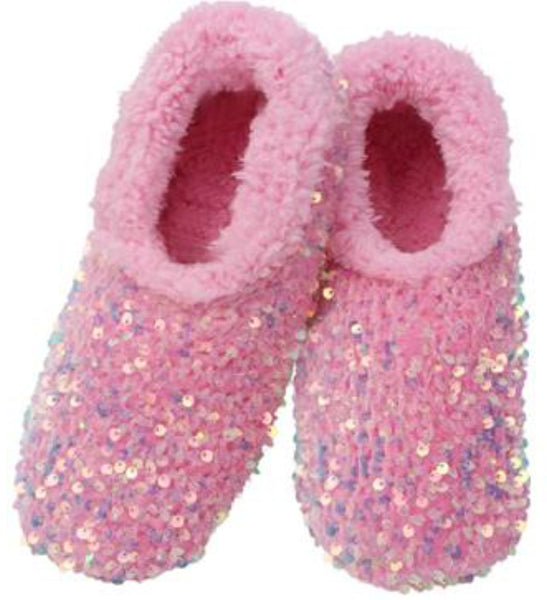 Slumbies - Women's Small New Bling Flamingo Pink Foot Covering
