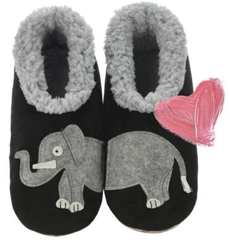 Slumbies - Women's Small Simply Pairables Lucky Elephants Foot Covering