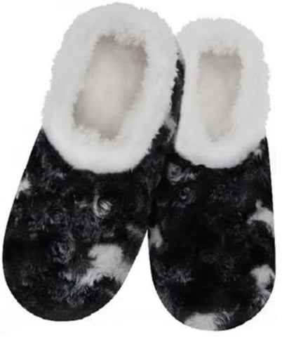 Slumbies - Women's Medium Tie Dye Charcoal Black Foot Covering