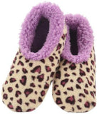 Slumbies - Women's Large Wild Assortment Cream Leopard Foot Covering