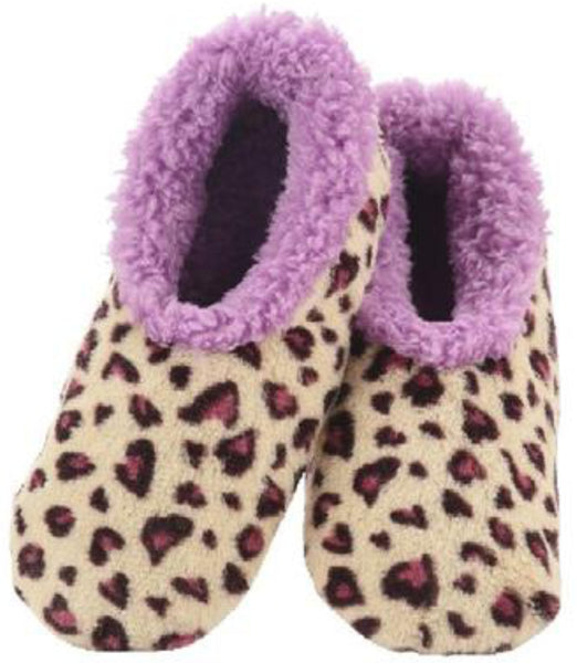 Slumbies - Women's Extra Large Wild Assortment Cream Leopard Foot Covering